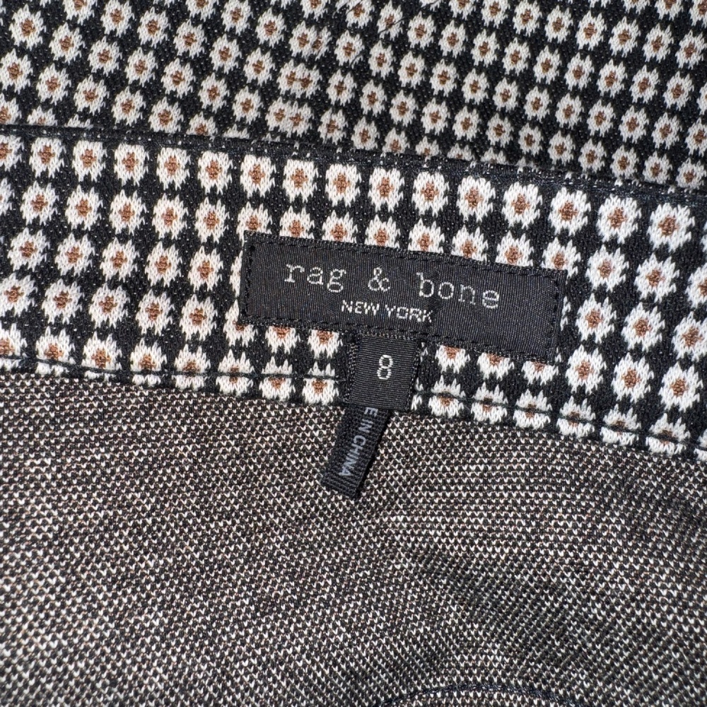 EUC Rag & Bone Casey Knit Jacquard Flare Slim Fit Pant Size 8 - Picture 6 of 10